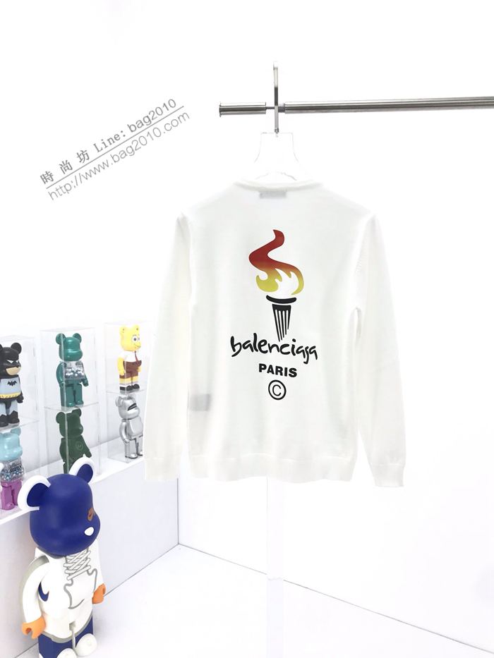 Balenciaga男裝 巴黎世家20AW秋冬新款火炬印花毛衣 高版本男女同款  ydi3137